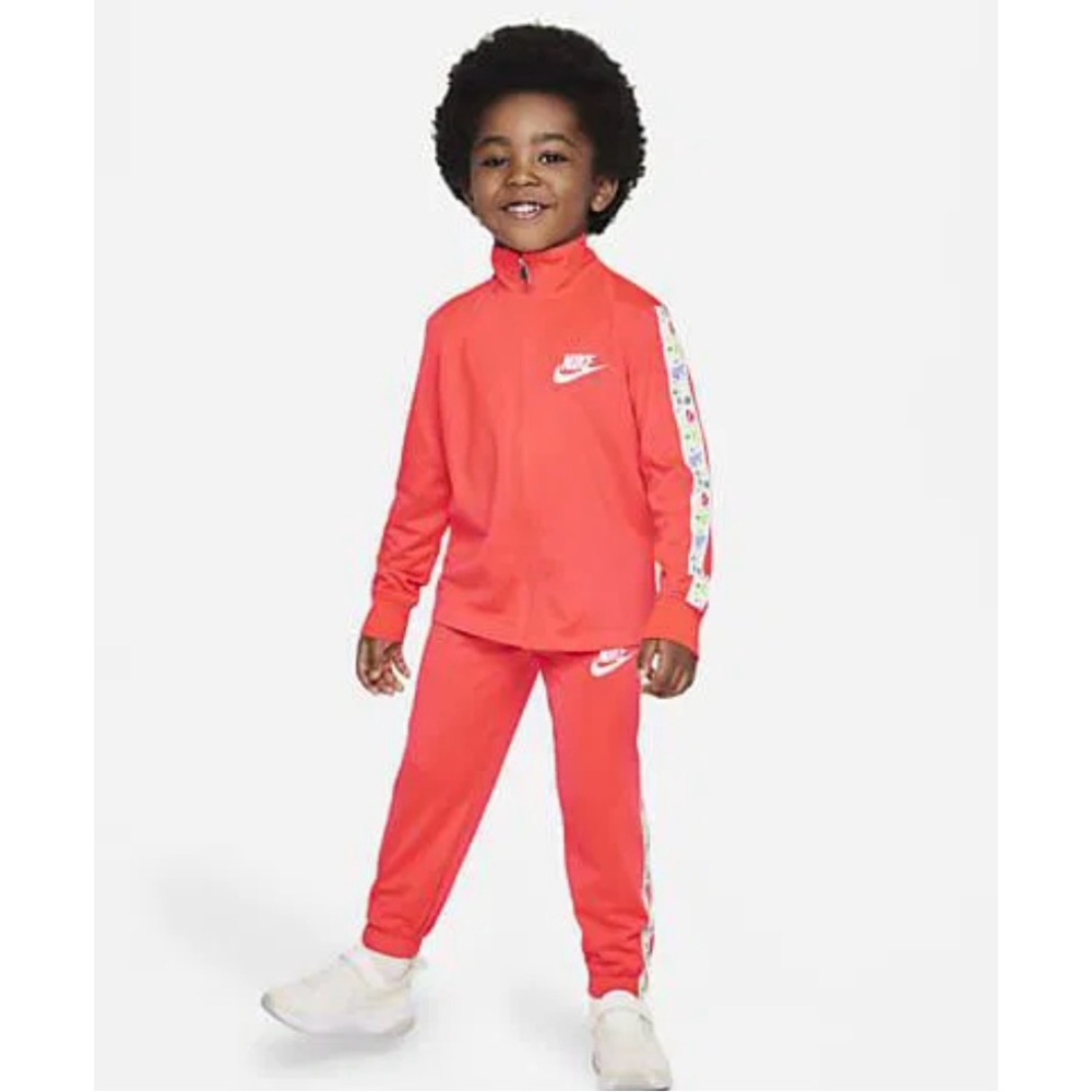 Nike Baby Boy's Forest Foragers Tricot Set (Toddler) Bright Crimson 3T
